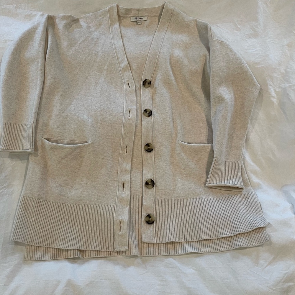 Women's Beige Cardigan Sweater
